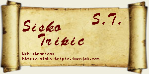 Sisko Tripić vizit kartica